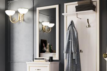 Зеркало над тумбой высокой Кураж Сиена