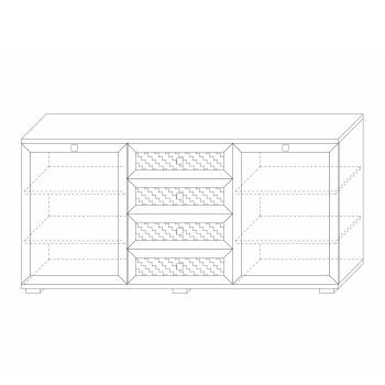 Комодино Кураж Парма Нео (фасады глухие)