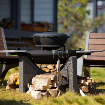 Чугунный казан CONCRETIKA 12 л. с крышкой