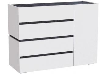 белый / бетон темный