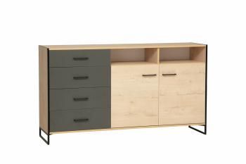 Дуб бунратти светлый/Диамант серый