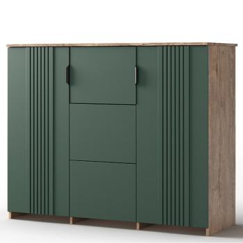 дуб канзас/зеленый матовый