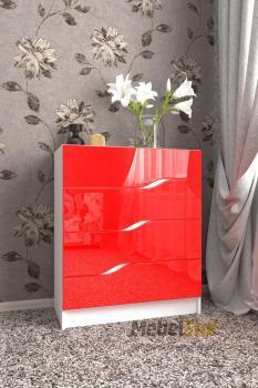 Красный глянец/белый