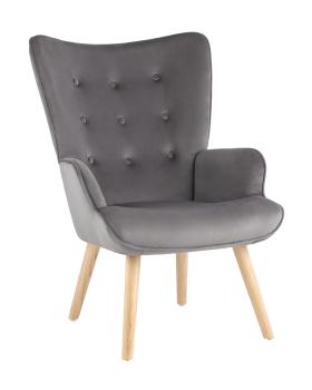 велюр серый