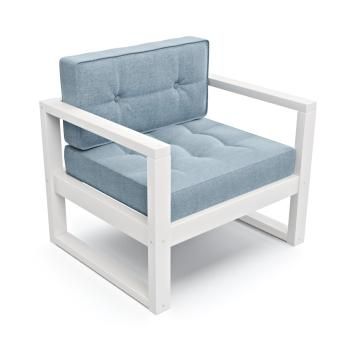 Белая эмаль/Голубая рогожка