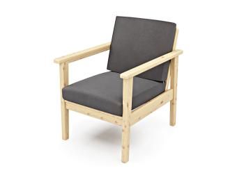 Сосна/Велюр серый