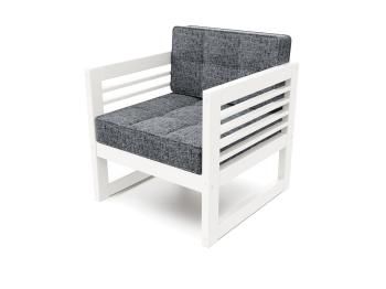 Белая эмаль/Рогожка графитовая