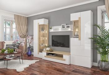 Дуб Сонома/Белый Бриллиант