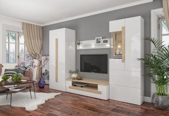 Дуб Сонома/Белый Бриллиант