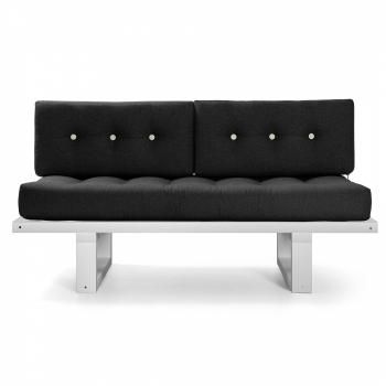 Белая эмаль/Черная рогожка