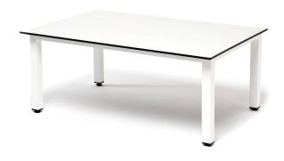 Каркас светло-серый (ral 7035), цвет столешницы молочный