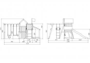 Детская площадка Савушка TooSun (Тусун) 4 с песочницей Plus