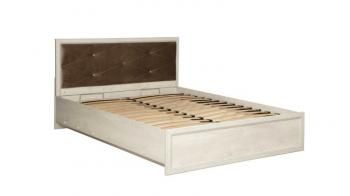 Бетон пайн белый/Белый патина/Ткань велюр серый