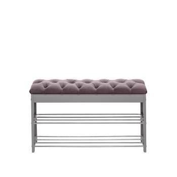 Серый ясень/Ткань V19 коричнево-красный