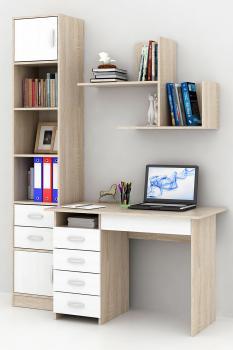 Дуб сонома/Белый