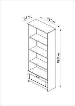 Стеллаж Гуд Лакк Сириус 78х190 (1 ящик)