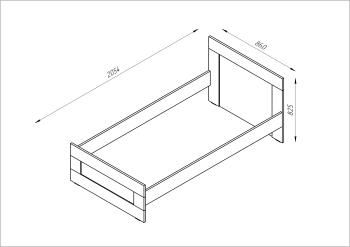 Кровать Гуд Лакк Сириус 80х200