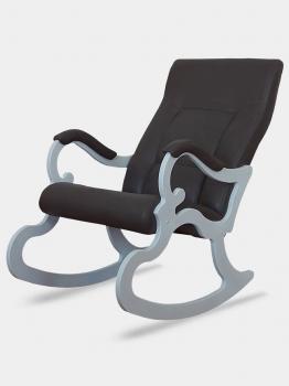 экокожа антрацит, каркас белый