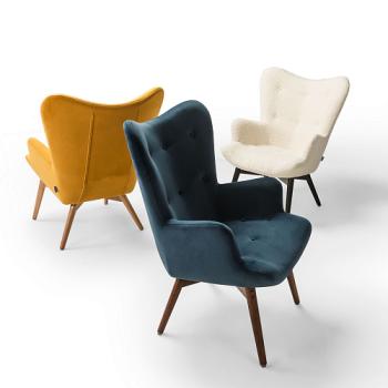 Кресло R-home Хайбэк Тёмный орех