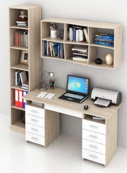 Дуб сонома/Белый