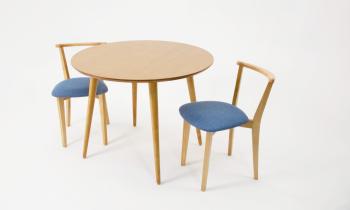 Натур/Рогожка Синий