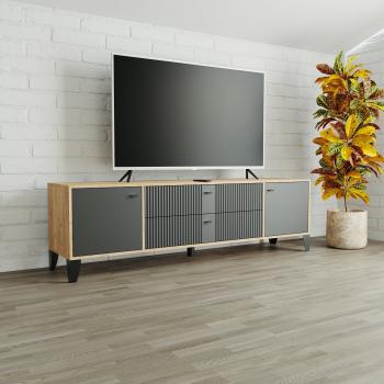 Дуб крафт золотой/карбон вулкан