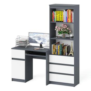 Стол компьютерный СВК Мори МС-1 левый + Стеллаж МСТ600.3