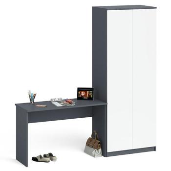 Графит/белый