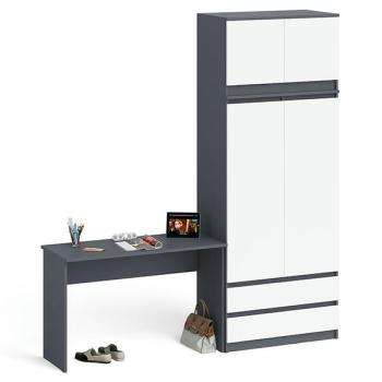 Графит/белый