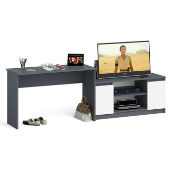 Графит/белый