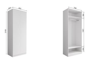 Шкаф ДСВ Мебель Мори МШ 800.1