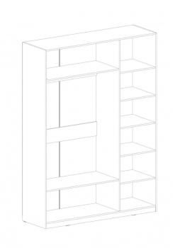 Шкаф 3 дв. с обрамлением МебельГрад