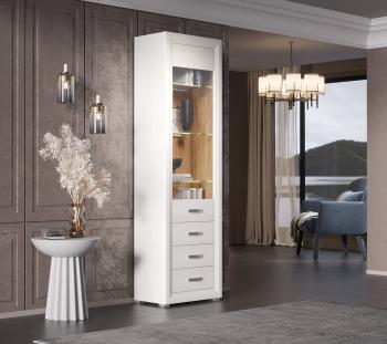 Шкаф БРВ Мебель MALTA B136-REG1W3S с подсветкой