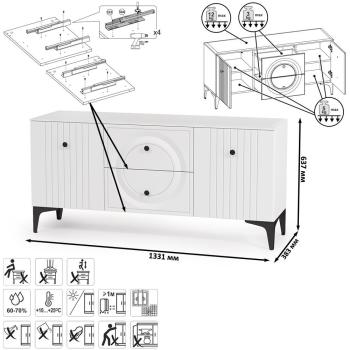Гостиная Mobi Валенсия № 059 16.45 + 13.217.01 + 16.481 2шт