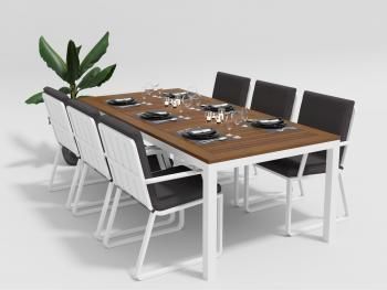 Обеденная группа Gardenini BELLA 220 см