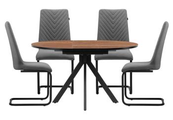 дерево / серый / черный