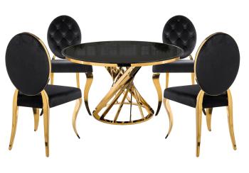 black / gold
