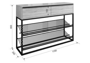 Обувница Woodville Крафт 2