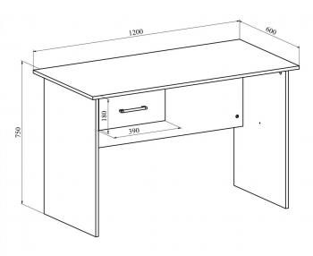 Стол с тумбой Compass ОФ-112K+ОФ-26