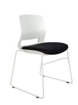 белый пластик / черная ткань