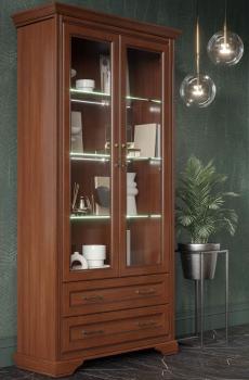 Шкаф БРВ Мебель STYLIUS B169-REG2W2S с подсветкой