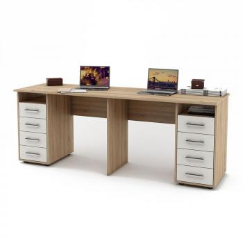 Дуб сонома/Белый