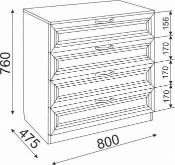 Комод Ника М6 Остин
