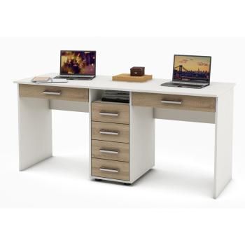 корпус/фасад белый-дуб сонома