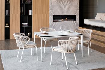 Каркас белый, роуп бежевый