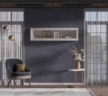 Шкаф навесной БРВ Мебель STYLIUS B169-SFW1W