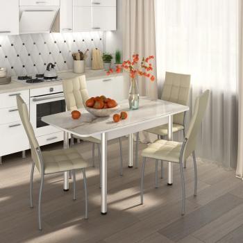 СМ-4/Белый/Серебро/Б. Крем