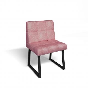 Велюр коралл/Черный муар