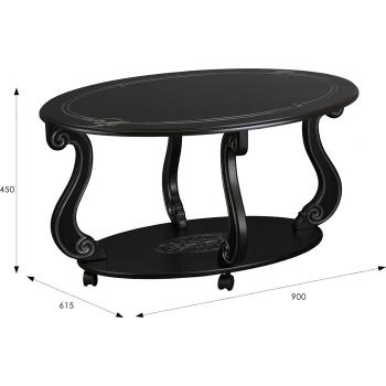 Стол журнальный Мебелик Овация (М) на колесах