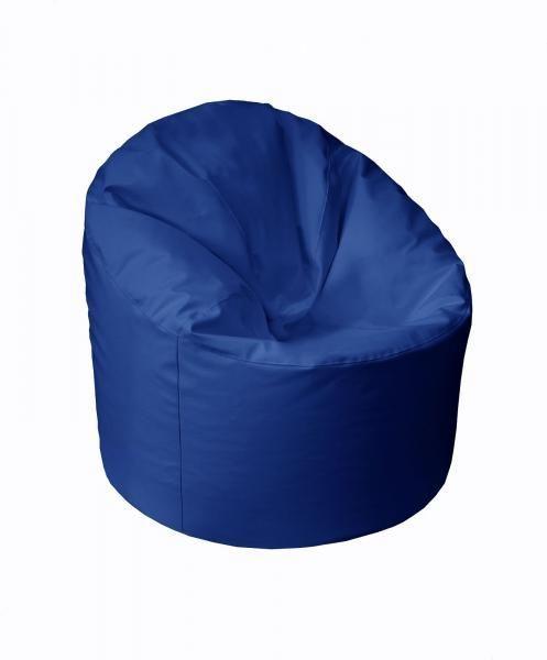 Кресло-мешок Позитиф пенек синий (экокожа)